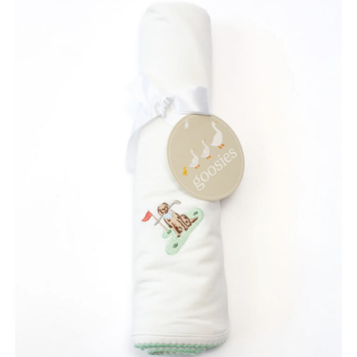 Golf Dog Embroidered Pip Blanket