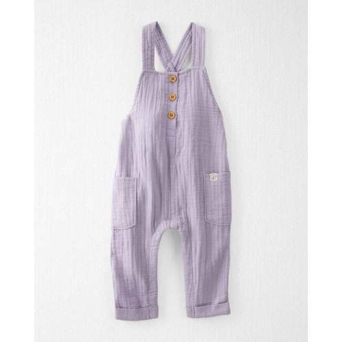 Baby Organic Cotton Gauze Overalls in Lilac - Little Planet | Carter's