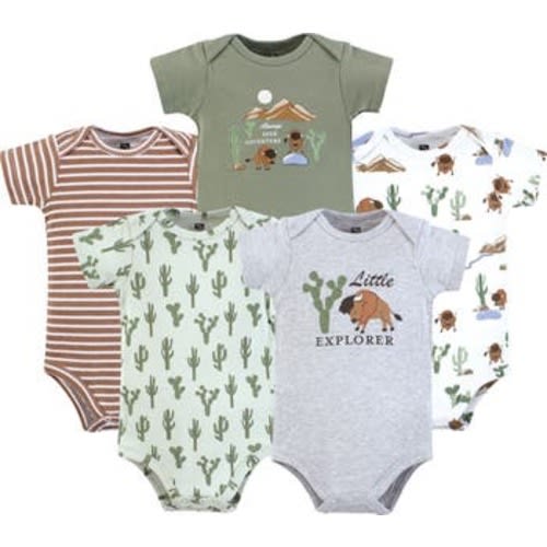 Essential Cotton Bodysuits 5-Piece Set, 6-9M