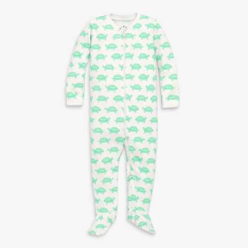 Primary Baby Organic Animal Friends Zip Footie