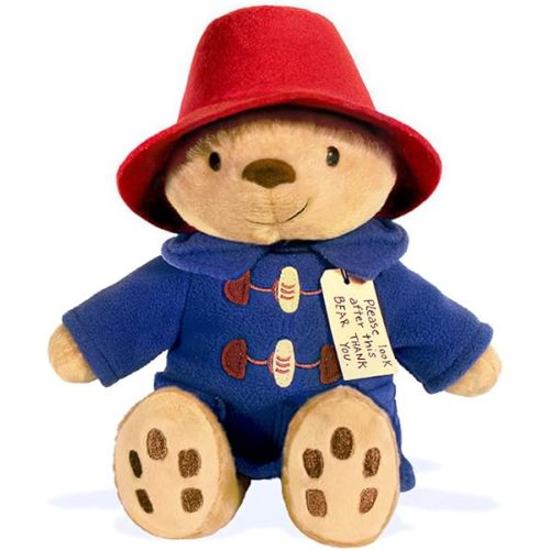 YOTTOY Paddington Bear Collection | Classic Seated Paddington Bear Soft Stuffed Plush Toy- 8.5" H