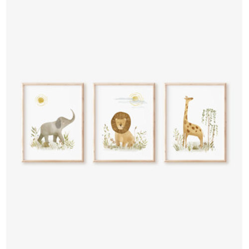 Nemo and Her Safari Art Print Set - Unframed & Reviews | Wayfair