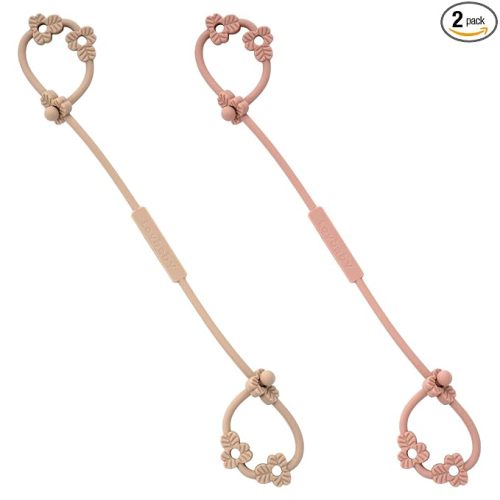 Silicone Toy + Pacifier Holder 2 Pack