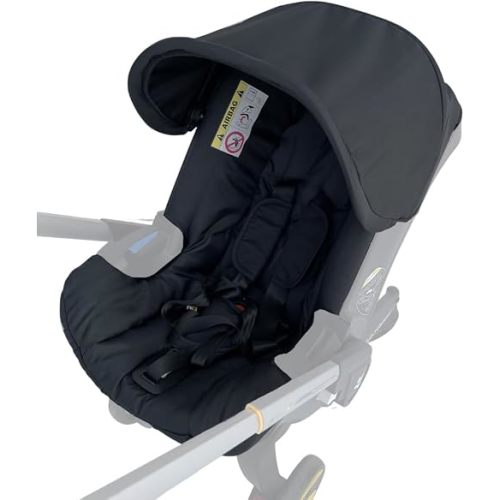Changing Washing Kit,Canopy Sunshade Cover,Compatible with Car Seat Doona Strollers (Black)