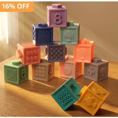 Montessori Squeaky Block Set - For Babies & Toddlers Alike!
