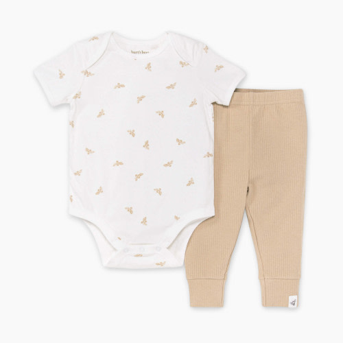 Burt's Bees Baby Golden Bee Bodysuit & Ribbed Pant Set - Golden Bee, 0-3 Months