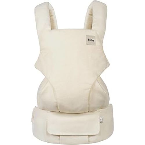 Baby Tula Explore Carriers - Breathable Baby Carrier Newborn to Toddler - Adjustable Toddler Carrier - Multiple Ergonomic Positions Front and Back - Ergonomic Fit for 7-45 lb - Linen, Dove