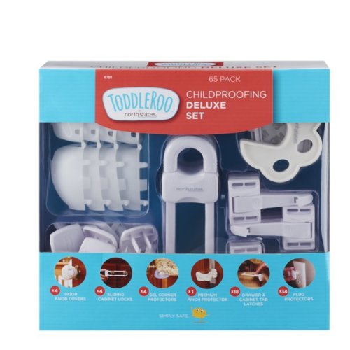 Toddleroo by North States Childproofing Deluxe Set, 65 Pieces