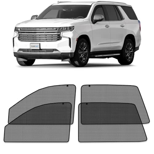 CLIM ART Magnetic Car Window Shades for Chevrolet (Chevy) Tahoe 2021-2026 –Custom-Fit Sun Blocker Curtains, Side Window Covers,Essential Car Accessories for Camping,Baby,and Privacy Protection- MS0244