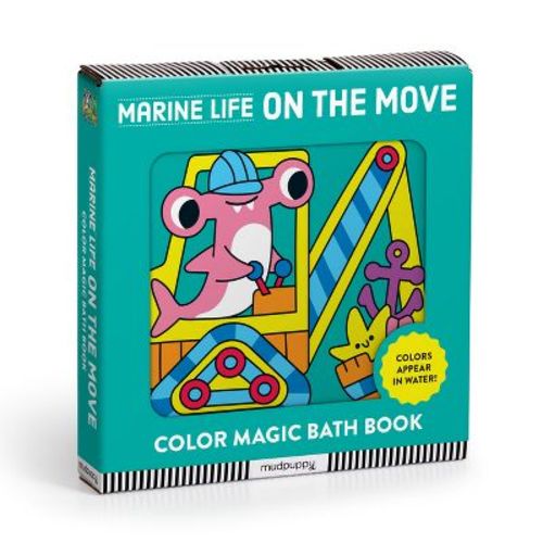 Marine Life on the Move Color Magic Bath Book - by Mudpuppy