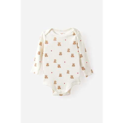 Organic Pointelle Long Sleeve Bubbysuit