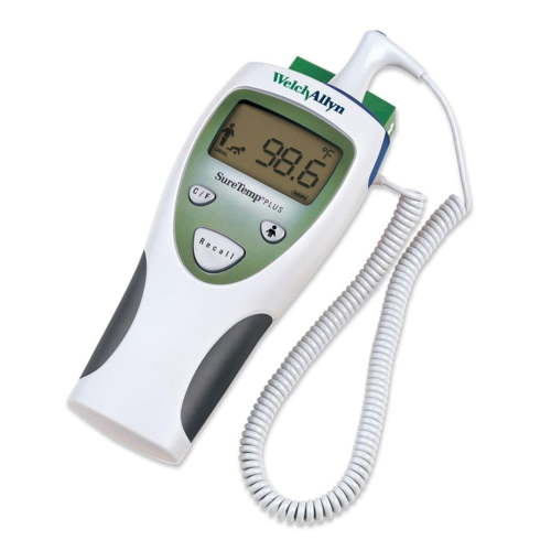 Welch Allyn 01690-200 SureTemp Plus Model 690 Electronic Thermometer, Oral Probe w/ Oral Probe Well