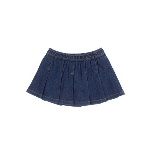 Wonder Nation Toddler Girl Pleated Denim Skort, Sizes 12M-5T