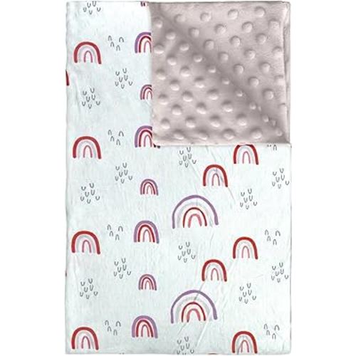 WVM Baby Blankets for Unisex Boys and Girls, Super Soft Comfy Blankets for Toddlers' Crib, Stroller, Baby Shower, Birthday, Newborn's Gift, Rainbow