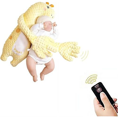 Interactive Electronic Pet Plush Toy,Companion Toy, Cute Animal Plush Stuffed Doll for Girls Boys, Soothe Gift for Toddlers Birthday, Mom, Expectant Mother, Pregnant Woman (Giraffe)