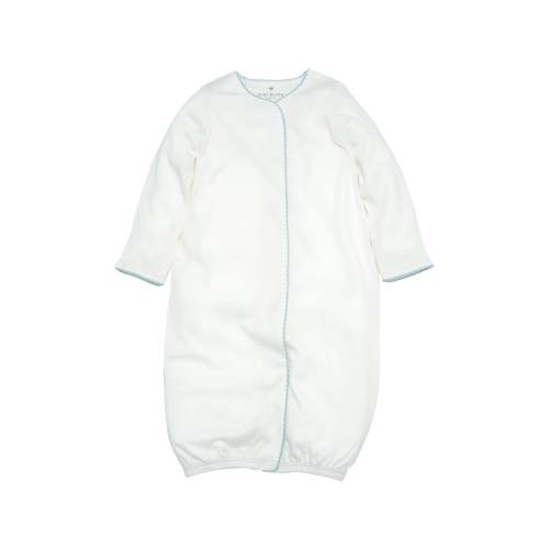 Organic Pima Baby Gown Baby Blue