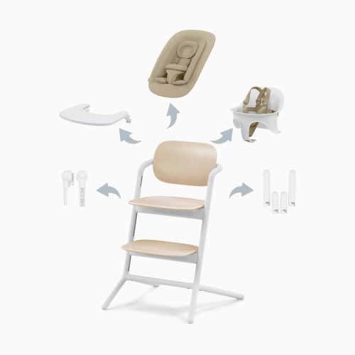 Cybex LEMO 2 High Chair 4-in-1 Set - Sand White