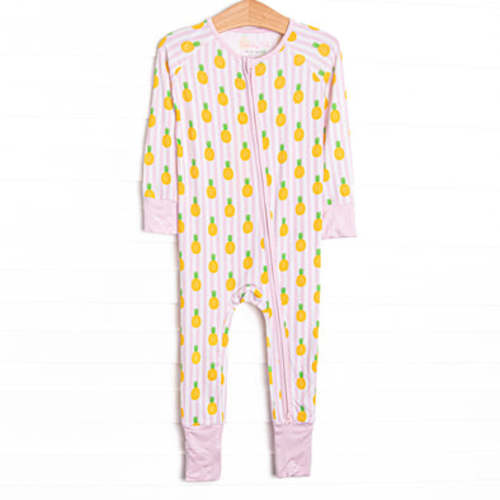 Tropic Like it's Hot Bamboo Zippy Pajama, Pink – Stitchy Fish