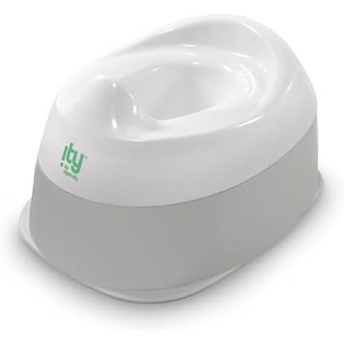 Ingenuity : ity by Ingenuity Ready Set Go Potty, Removable Bowl, Non-Skid Bottom, Wide Stable Base, Age 18 Months & Up, White & Grey