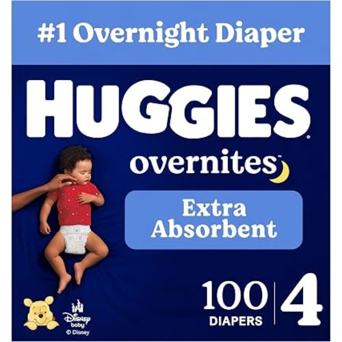 Huggies Overnites Diapers Size 4, 100 Count