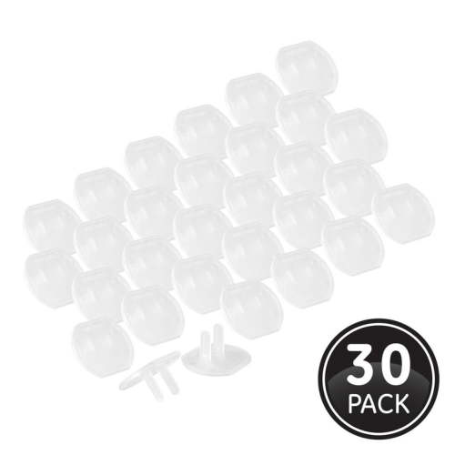 Hyper Tough Safety Outlet Covers, 0A, 30pk, 2in, 52415