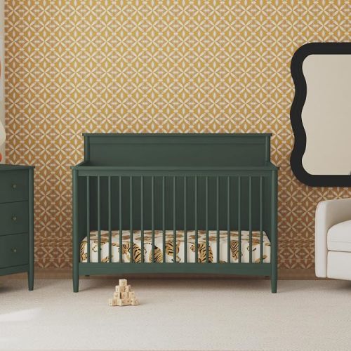 DaVinci Frem 4-in-1 Convertible Crib, GREENGUARD Certified, Forest Green