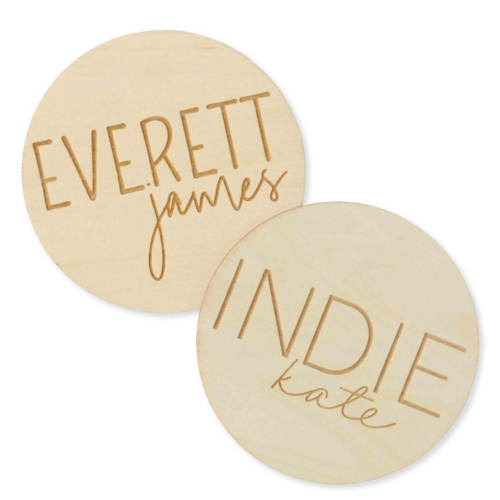 Personalized Wood Announcement | Block