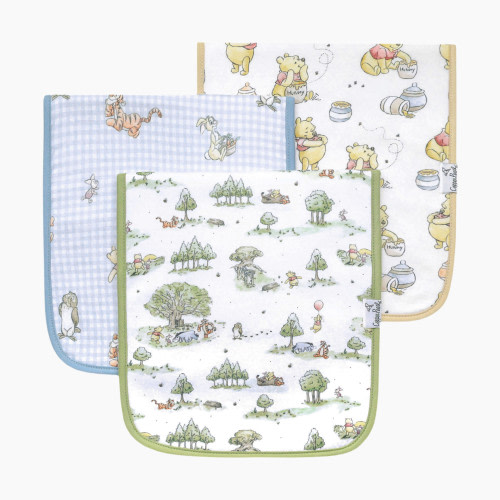 Copper Pearl Printed Burp Cloth Set - Hundred Acre Wood