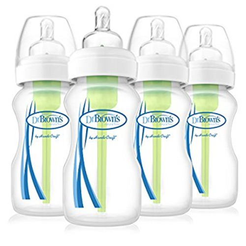 Dr. Brown's 4 Piece Options Wide Neck Bottle, 9 Ounce