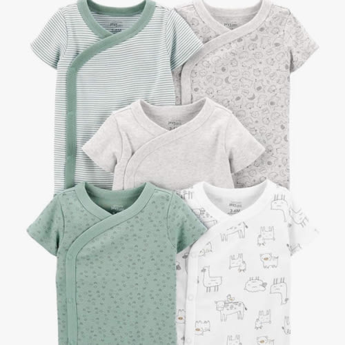 Simple Joys by Carter's unisex-baby 5-pack Side Snap Short-sleeve Bodysuit