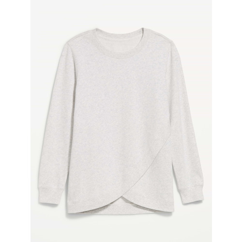 Maternity  SoComfy Crossover Nursing Tunic Sweatshirt