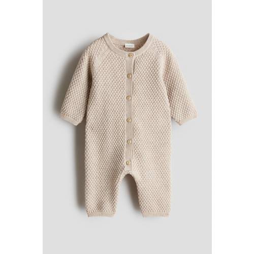 BUBBLE-KNIT COTTON JUMPSUIT
