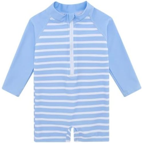 uideazone 3M-3T Toddler Baby Boys UPF 50+ One Piece Rash Guard Swimsuit