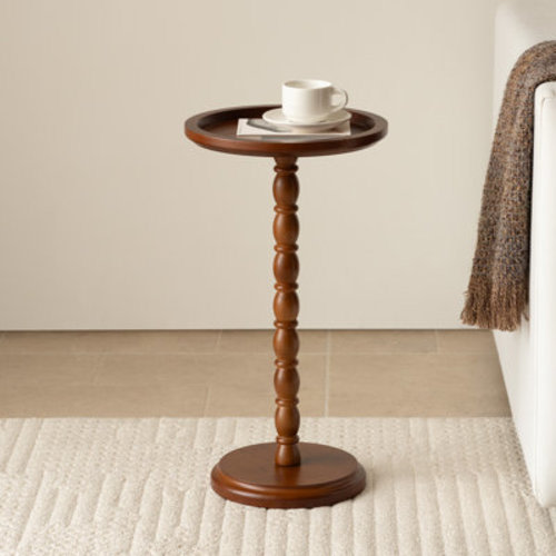 Millwood Pines Round End Table & Reviews | Wayfair