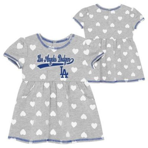 MLB Los Angeles Dodgers Infant Girls Gray Dress - 12M