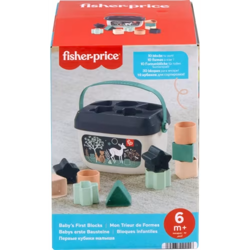 Fisher-Price Baby’s First BlocksToy Set, Navy Fawn