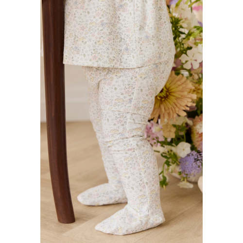 Organic Cotton Footed Pant-Cottage Garden – Jamie Kay USA
