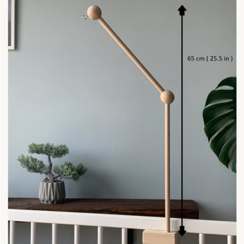Baby Mobile Arm / Holder, Wooden Baby Mobile Stand, Crib Baby Mobile Attachment, Nursery Mobile Stand - Etsy