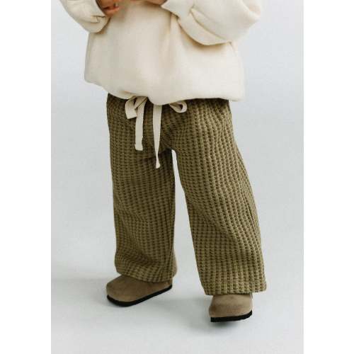 Waffle Pants- Olive
