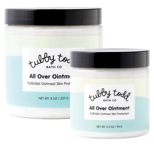 TUBBY TODD All Over Ointment - Baby Eczema Cream, Everyday Multi-Purpose Sensitive, Dry, Irritation Baby Skin Relief Cream, Steroid & Gluten Free, Fragrance Free, 3.5 oz & 8oz, 2 Pack