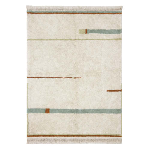 Lanes Washable Rug - Vintage Blue / XS