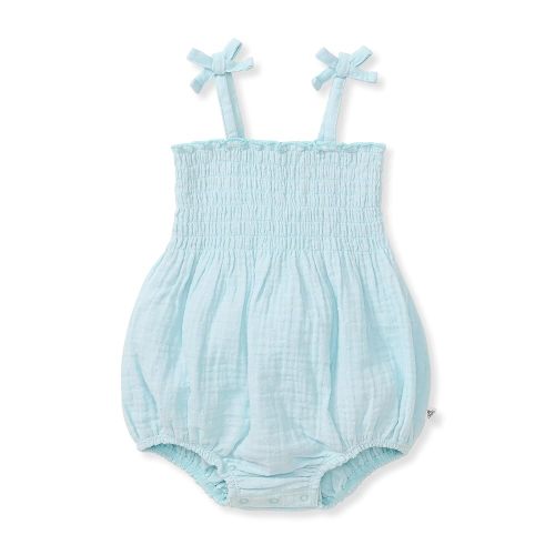 Burt's Bees Baby Baby Girls Strap Romper, 100% Organic Cotton One-piece Bubble Shortall and Layette Set Girl Outfit