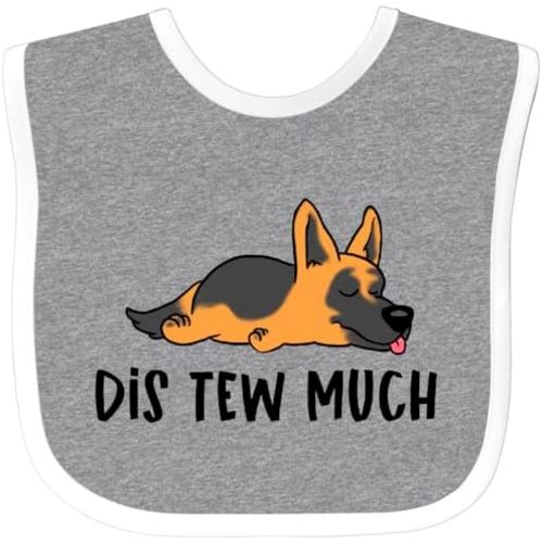 inktastic Napping Dis Tew Much German Shepherd Baby Bib