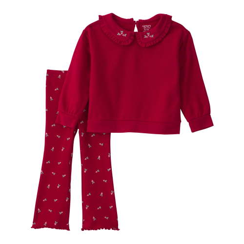 Carter's Child of Mine Baby and Toddler Girl Holiday Outfit Set, 2-Piece, Sizes 12M-5T