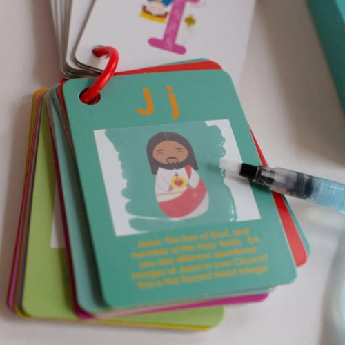Catholic Church Alpha-Wet Water Reveal Cards - Shining Light Dolls