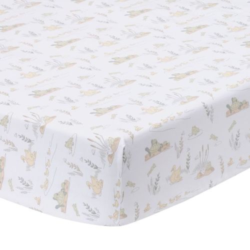 Lambs & Ivy Froggy and Friends 100% Cotton Baby Fitted Crib/Toddler Sheet