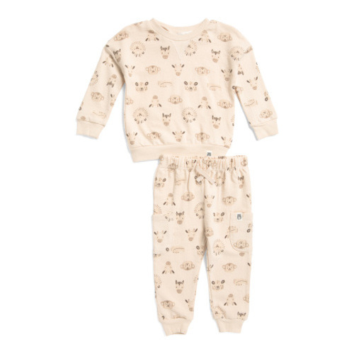 Infant Boys 2pc Safari Sweatshirt And Pants Set | Baby Boys (0-24m) | Marshalls