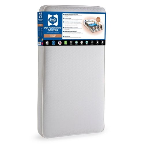 Sealy Baby Posturepedic Evolution 2-Stage Crib Mattress and Toddler Mattress