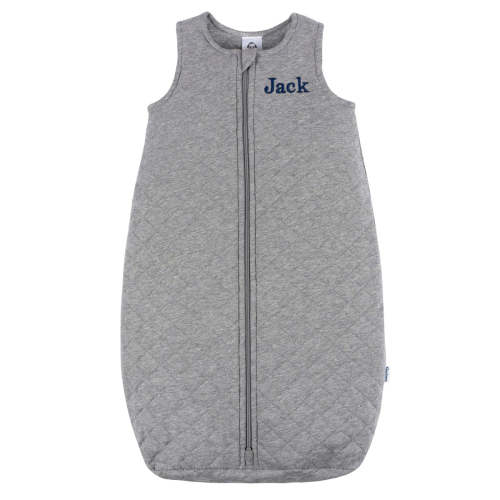 Embroidered Baby Neutral Grey Heather Quilted Jersey Wearable Blanket – Gerber Childrenswear