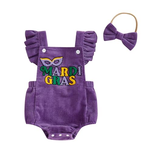 YINGISFITM My First Easter Baby Girl Outfit Newborn Overalls Chick Bunny Ears Bubble Romper Infant Jumpsuit Easter Clothes